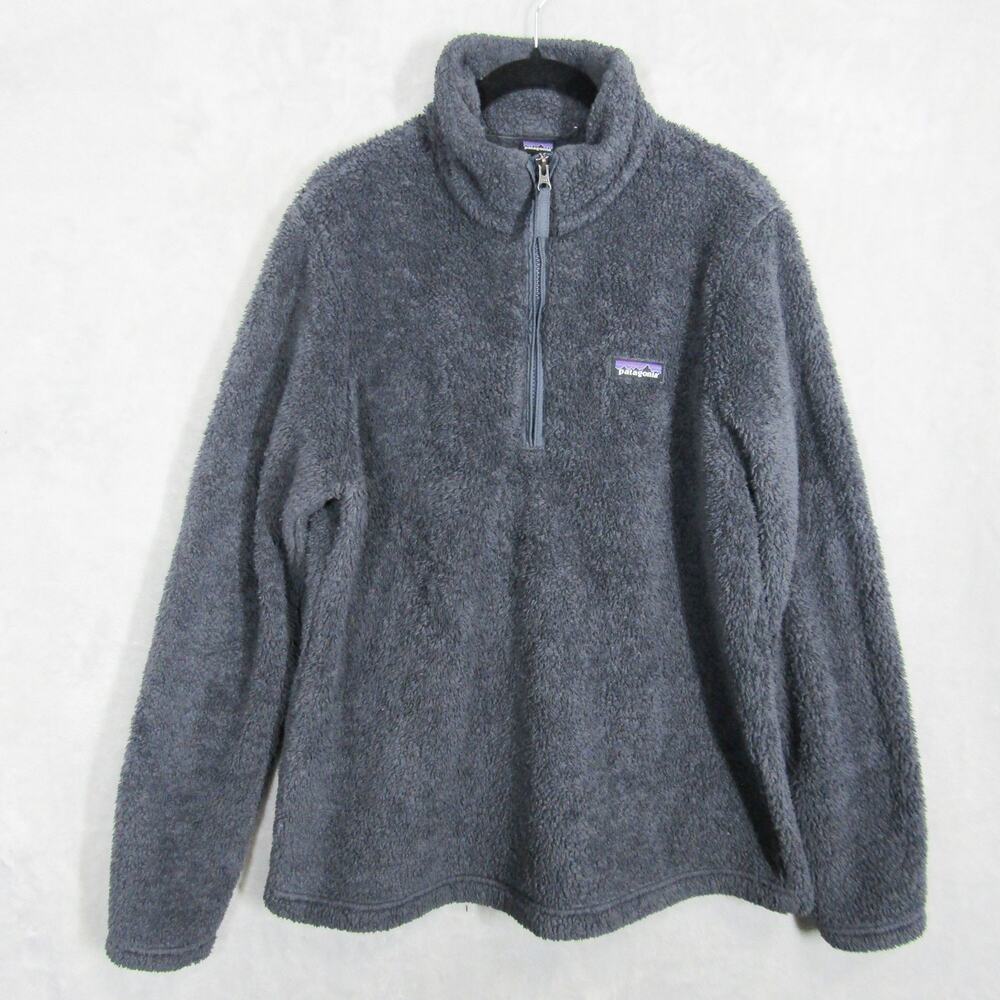 Patagonia Sweater Womens XL Half Zip Deep Pile Fleece Pullover Outdoors